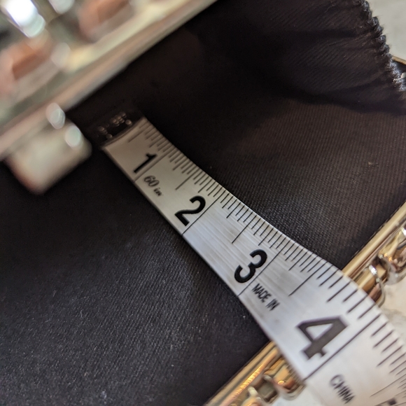 Caché Rhinestone Hardcover Clutch with Strap - Picture 16 of 16